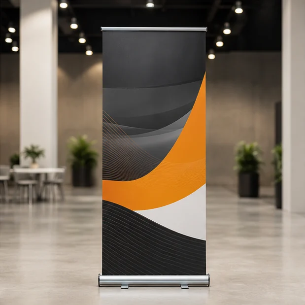 Roll-Up Estándar display retráctil portátil para venta en eventos